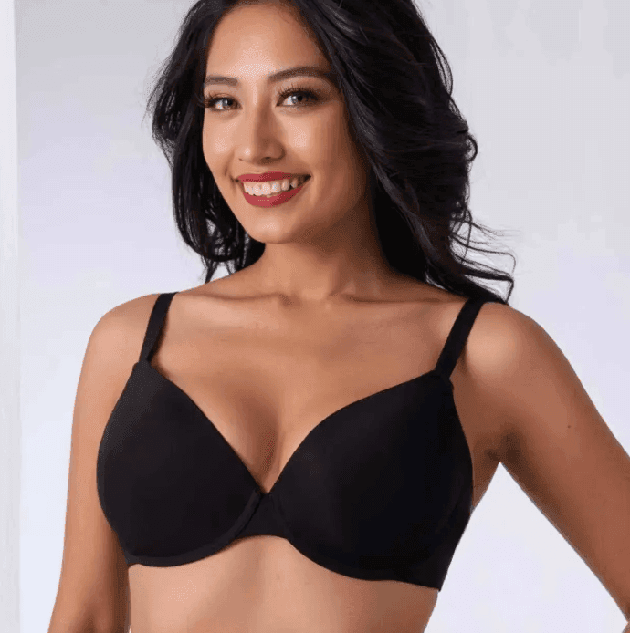 Бюстгалтер гладкий чорний L1168 Lanny mode 75D(р)