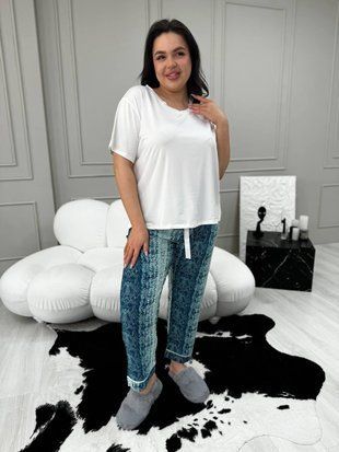Безмежна піжама Plus size &ldquo;Ніч, що надихає&rdquo;, арт. 2783, розмір XL DO2783 фото