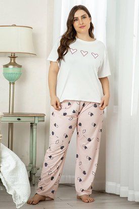 Трендова піжама Plus size &ldquo;Натхнення на спокій&rdquo;, арт. 2097, розмір XL/2XL DO2097 фото