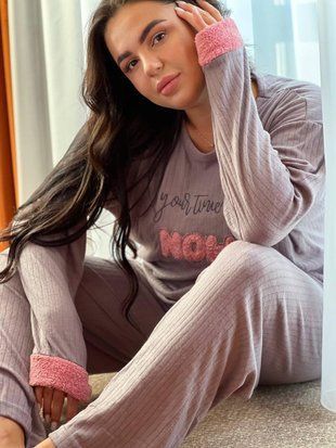 Вишукана піжама Plus size &ldquo;Жіночність у деталях&rdquo;, арт. 4304, розмір 2XL DO4304 фото